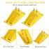 US GARVEE Tractor Bucket Protector 2Pcs Ski Edge Protector Turf Tamer Skid Protector Yellow
