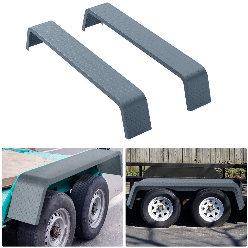 US GARVEE Trailer Fenders,2 Pack Tandem Axle Trailer Fenders Fit 13