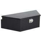 US GARVEE Trailer Tongue Box 39 Inch Trailer Tool Box Diamond Plate Waterproof Tool Storage Box Black
