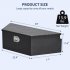 US GARVEE Trailer Tongue Box 39 Inch Trailer Tool Box Diamond Plate Waterproof Tool Storage Box Black