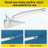US GARVEE Triangle Boat Anchor Stainless Steel Delta Style Anchor Heavy Duty Wing Style Triangular Anchor