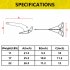 US GARVEE Triangle Boat Anchor Stainless Steel Delta Style Anchor Heavy Duty Wing Style Triangular Anchor