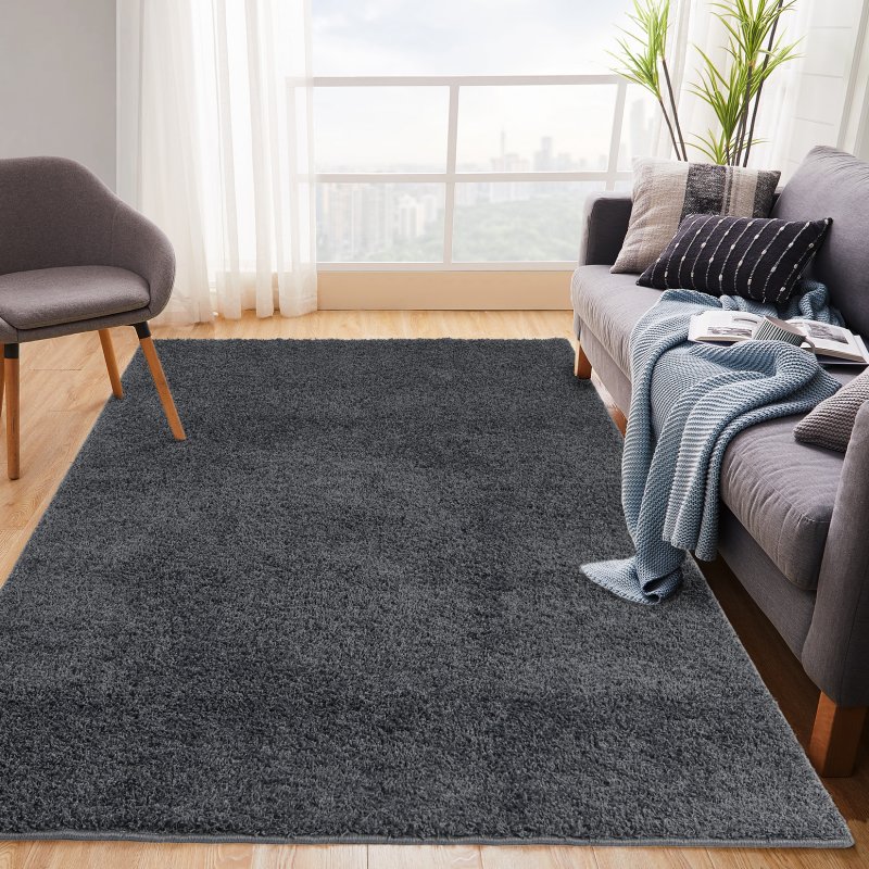 US GARVEE Ultra Soft Shag Area Rug 8x10 | Modern Plush Non-Slip Carpet | High Pile Polypropylene | Bedroom & Living Room