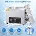 US GARVEE Ultrasonic Cleaner 240W 10L Ultrasonic Jewelry Cleaner Machine With Digital Timer Heater Silver