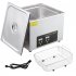 US GARVEE Ultrasonic Cleaner 240W 10L Ultrasonic Jewelry Cleaner Machine With Digital Timer Heater Silver