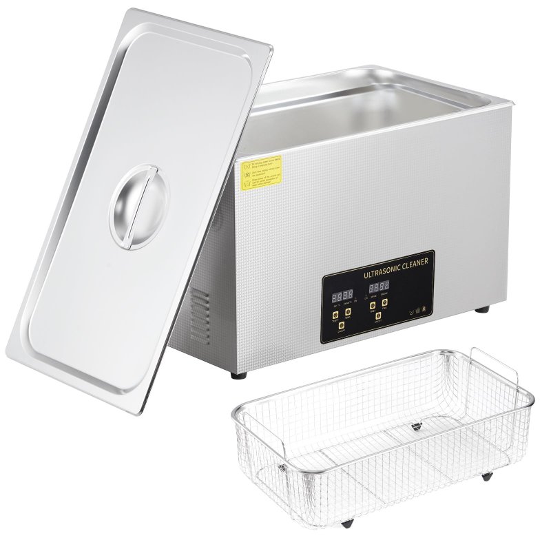 US GARVEE Ultrasonic Cleaner 600W 30L Ultrasonic Jewelry Cleaner Machine with Digital Timer Heater