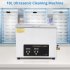 US GARVEE Ultrasonic Cleaner 240W 10L Ultrasonic Jewelry Cleaner Machine With Digital Timer Heater Silver
