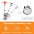 US GARVEE Umbrella Heater 48 000 BTU Freestanding Heater with Wheels and Safety Tilt Switch