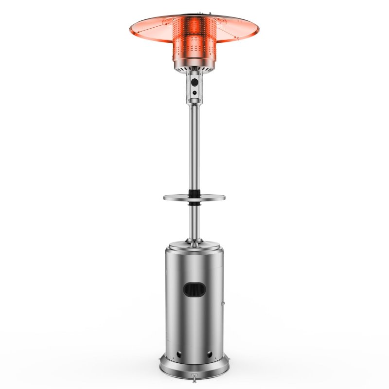 US GARVEE Umbrella Heater 48,000 BTU Freestanding Heater with Wheels and Safety Tilt Switch