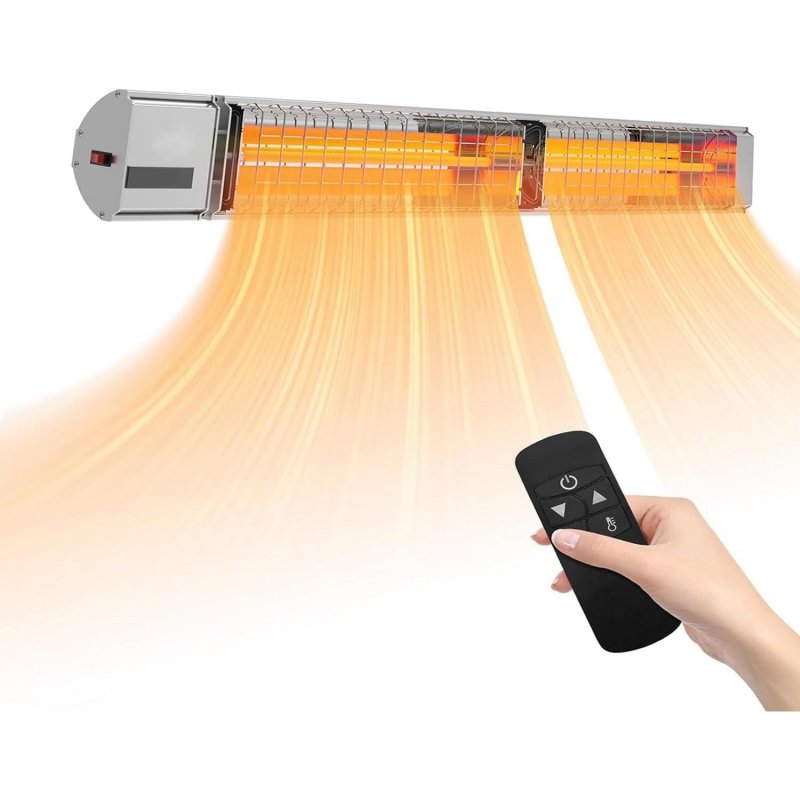 US GARVEE Wall Mounted Heater Electric Patio Heater 10,260 BTU Commercial Deck Heater with RC