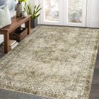 US GARVEE Washable Rug Boho Oriental Rug 9x12 Area Rug for Living Room Tribal Bedroom Decor Soft Non Slip Floor Mats No Shedding Indoor Nursery Throw Carpet for Apartment Dining Room Rug, Taupe