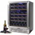 US GARVEE Wine Cooler Refrigerator 51 Bottles Compressor Dual Zone Built in Freestanding Fridge