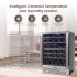 US GARVEE Wine Cooler Refrigerator 51 Bottles Compressor Dual Zone Built in Freestanding Fridge
