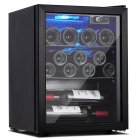 US GARVEE Wine Fridge Wine Cooler Refrigerator Temperature 7 Levels Adjustable Temperature Range 40~61°F