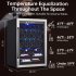 US GARVEE Wine Fridge Wine Cooler Refrigerator Temperature 7 Levels Adjustable Temperature Range 40 61  F