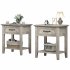 US GARVEE nightstands  2pcs Grey