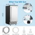 US GENERIC Undercounter Commercial Ice Maker 85lb 24 hrs and 25 lb Ice Bucket Commercial Ice Maker Freestanding Ice Maker with Self Cleaning for Home Office