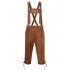 US GLORYSTAR Oktoberfest men s vintage faux leather embroidered strap pants US Code Khaki 3XL