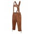 US GLORYSTAR Oktoberfest men s vintage faux leather embroidered strap pants US Code Khaki 3XL