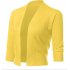 US GLORYSTAR Women s Casual Classic Solid Color 3 4 Sleeve Open Front Cropped Cardigan White 3XL