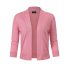 US GLORYSTAR Women s Casual Classic Solid Color 3 4 Sleeve Open Front Cropped Cardigan White M
