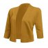 US GLORYSTAR Women s Casual Classic Solid Color 3 4 Sleeve Open Front Cropped Cardigan White M