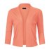US GLORYSTAR Women s Casual Classic Solid Color 3 4 Sleeve Open Front Cropped Cardigan White M