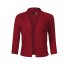 US GLORYSTAR Women s Casual Classic Solid Color 3 4 Sleeve Open Front Cropped Cardigan White M