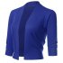 US GLORYSTAR Women s Casual Classic Solid Color 3 4 Sleeve Open Front Cropped Cardigan White M