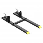 US Garvee 1500 Lbs Pallet Forks 60 Inch Clamp On Tractor Bucket Forks With Adjustable Stabilizer Bar