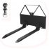 US Garvee 46 Inch Pallet Forks Attachment Skid Steer Forks 2600 lbs Capacity For Tractors Loaders Quick Attach Mount