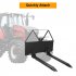 US Garvee 46 Inch Pallet Forks Attachment Skid Steer Forks 2600 lbs Capacity For Tractors Loaders Quick Attach Mount