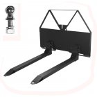 US Garvee 46 Inch Pallet Forks Attachment Skid Steer Forks 2600 lbs Capacity For Tractors Loaders Quick Attach Mount