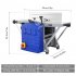 US Garvee Power Benchtop Planer 1250W Powerful Benchtop Planer Worktable Thickness Planer