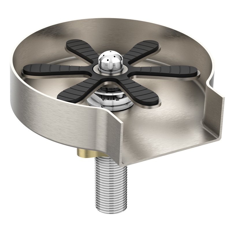 US Glass Rinser Stainless Steel Glass Rinser for Kitchen Sink Cup Washer for Kitchen Sink