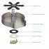 US Glass Rinser Stainless Steel Glass Rinser for Kitchen Sink Cup Washer for Kitchen Sink
