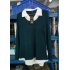 US GloryStar Women s Contrast Color Collared Long Sleeve Patchwork Blouse Shirt Top