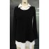 US GloryStar Women s Contrast Color Collared Long Sleeve Patchwork Blouse Shirt Top