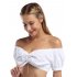 US Glorystar Women Vintage Short Sleeve Off The Shoulder Bavaria Oktoberfest Dirndl Blouse Top White L