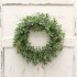 US Green Simulate Longleaf Luckyweed Flower Wreath Party Decor Outside Diameter 40CM green