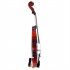 US Gv100 3 4 Acoustic Violin Kit with Case Bow Rosin String Tuner Shoulder Rest Brown