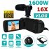 US HD 1080P Digital Video Camera Camcorder W Microphone Photography 16 Million Pixels Black Standard