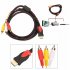 US HDMI compatible To 3 RCA Video Audio AV Component Converter Adapter Cable for HDTV Pictured