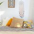 US Handmade Hanging Tapestry 30CM Round Feather Wall Pendant for Study Girl Room Decoration MS7512     30 124CM