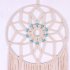 US Handmade Hanging Tapestry 30CM Round Feather Wall Pendant for Study Girl Room Decoration MS7512     30 124CM