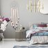 US Handmade Hanging Tapestry 30CM Round Feather Wall Pendant for Study Girl Room Decoration MS7512     30 124CM