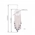 US Handmade Hanging Tapestry 30CM Round Feather Wall Pendant for Study Girl Room Decoration MS7512     30 124CM