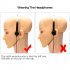 US Hearing Aid Bone Conduction Headphones Headset Elderly Earphones for Hearing Difficulties Black
