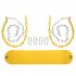 US Heavy Duty Swing Seat Set Accessories Replacement Swings Slides Gyms 66x14cm Yellow