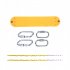 US Heavy Duty Swing Seat Set Accessories Replacement Swings Slides Gyms 66x14cm Yellow
